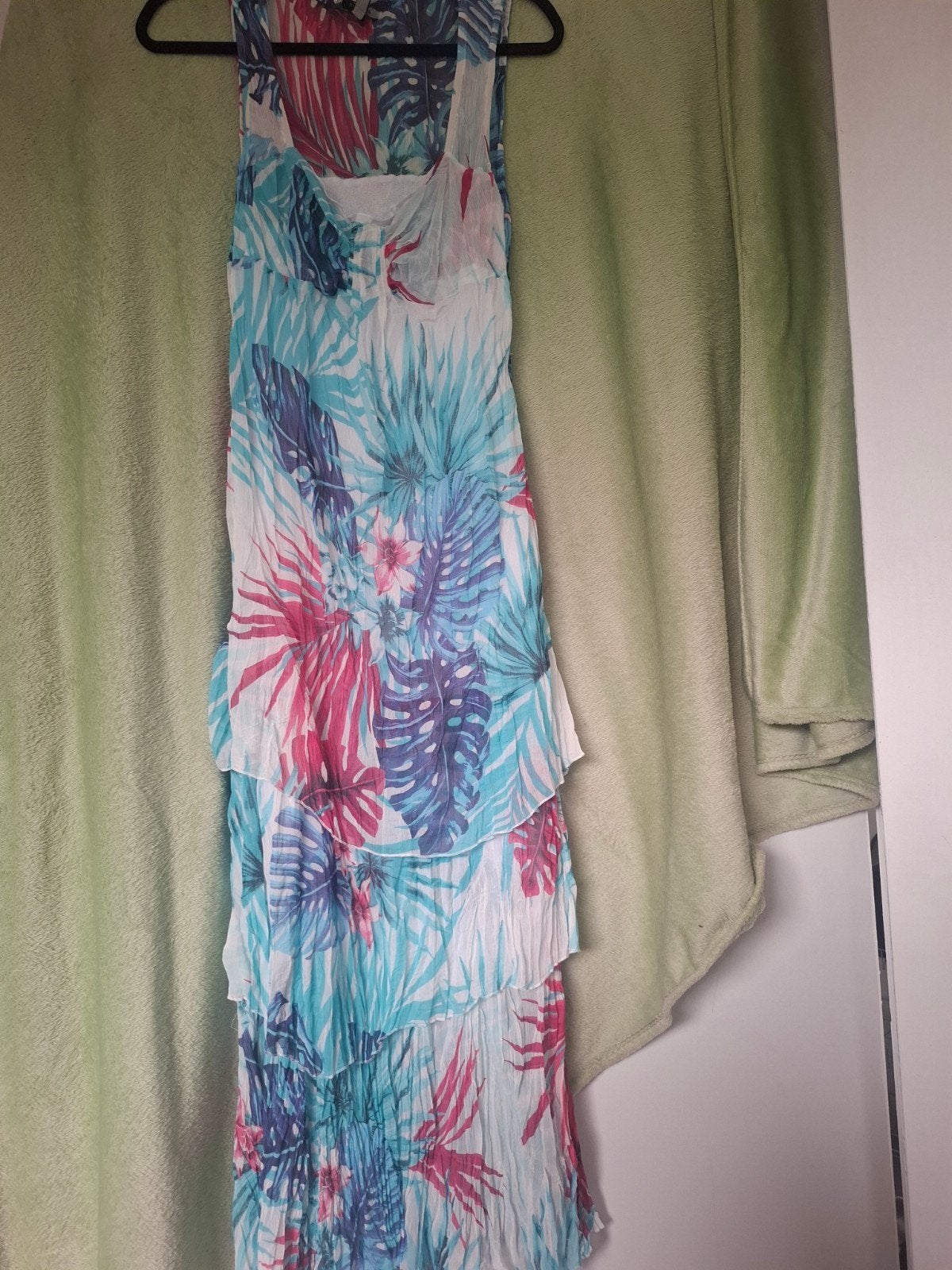 Bandolera Laagjes Crinkle Jurk Maat 36, Kleding | Dames, Ophalen of Verzenden, Zo goed als nieuw, Maat 36 (S), Boven de knie
