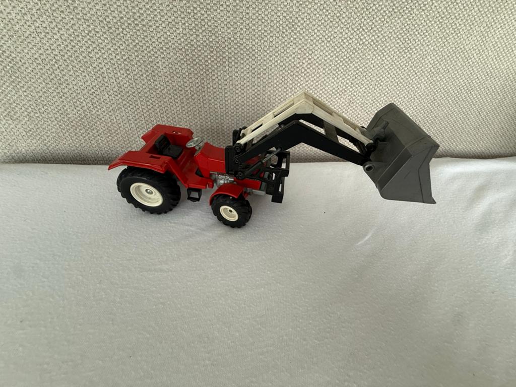 Siku Massey Ferguson tractor met voorlader, Ophalen of Verzenden, Gebruikt
