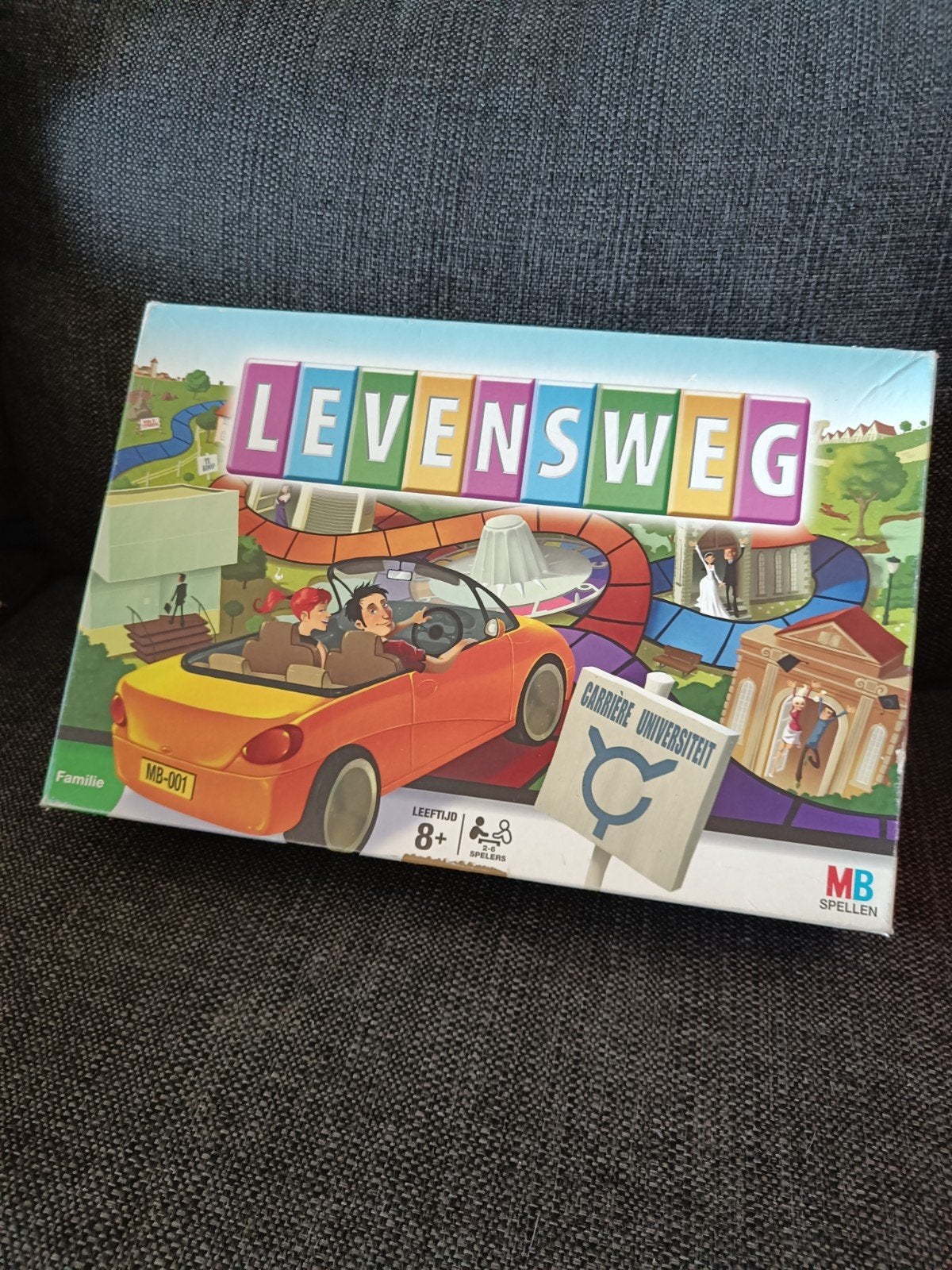 Levensweg Bordspel - Familieplezier voor Jong en Oud, Drie of vier spelers, Ophalen of Verzenden, Zo goed als nieuw, MB Spellen