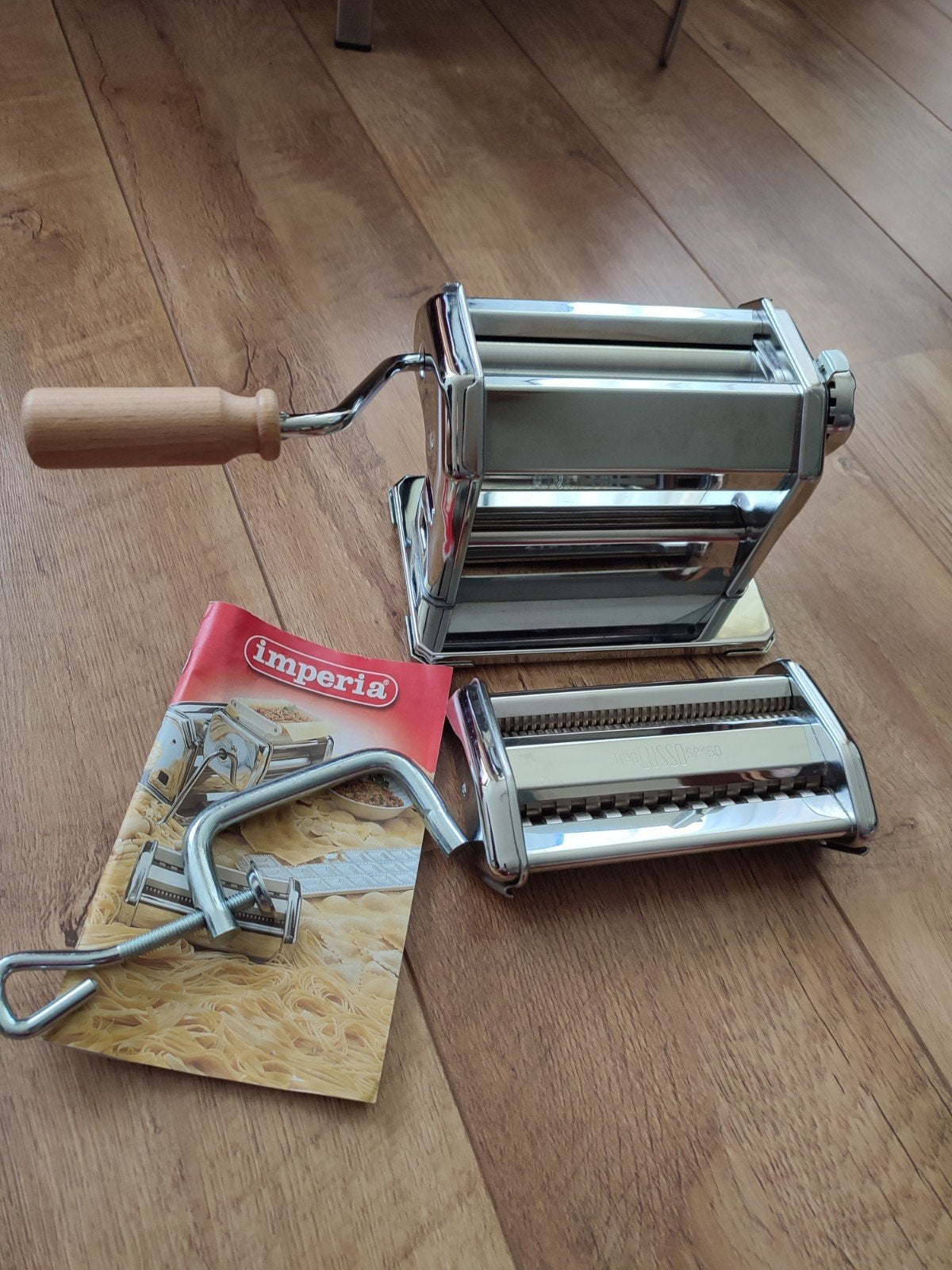 Imperia Pastamachine pasta machine 140 extra losse kop RVS, Huis en Inrichting, Gebruikt, Zilver, Ophalen of Verzenden, Metaal