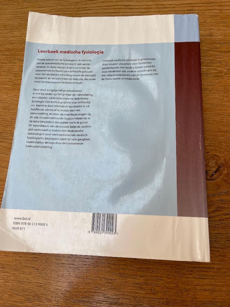 Leerboek medische fysiologie 3e druk Bouman, Boeken, Ophalen of Verzenden, L.N. Bouman, H.W.G.M. Boddeke en J.H.J. Muntinga, Beta
