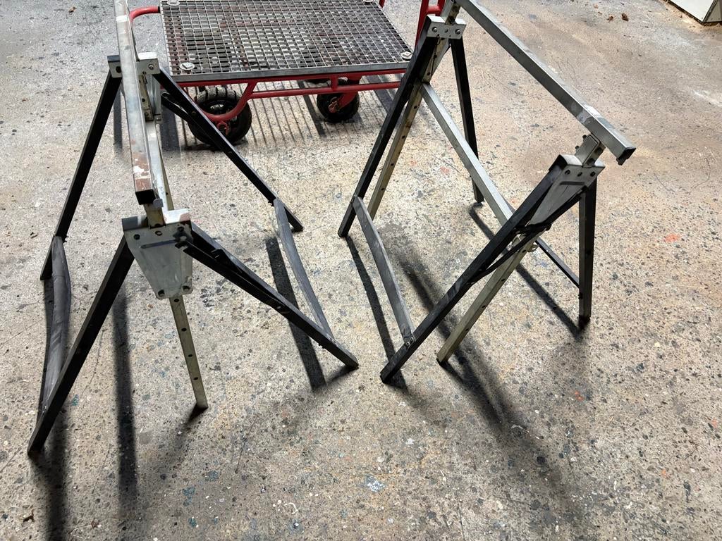 Steigerbokken / Schragen (2 stuks), Ophalen, Gebruikt, Overige typen, Minder dan 2 meter