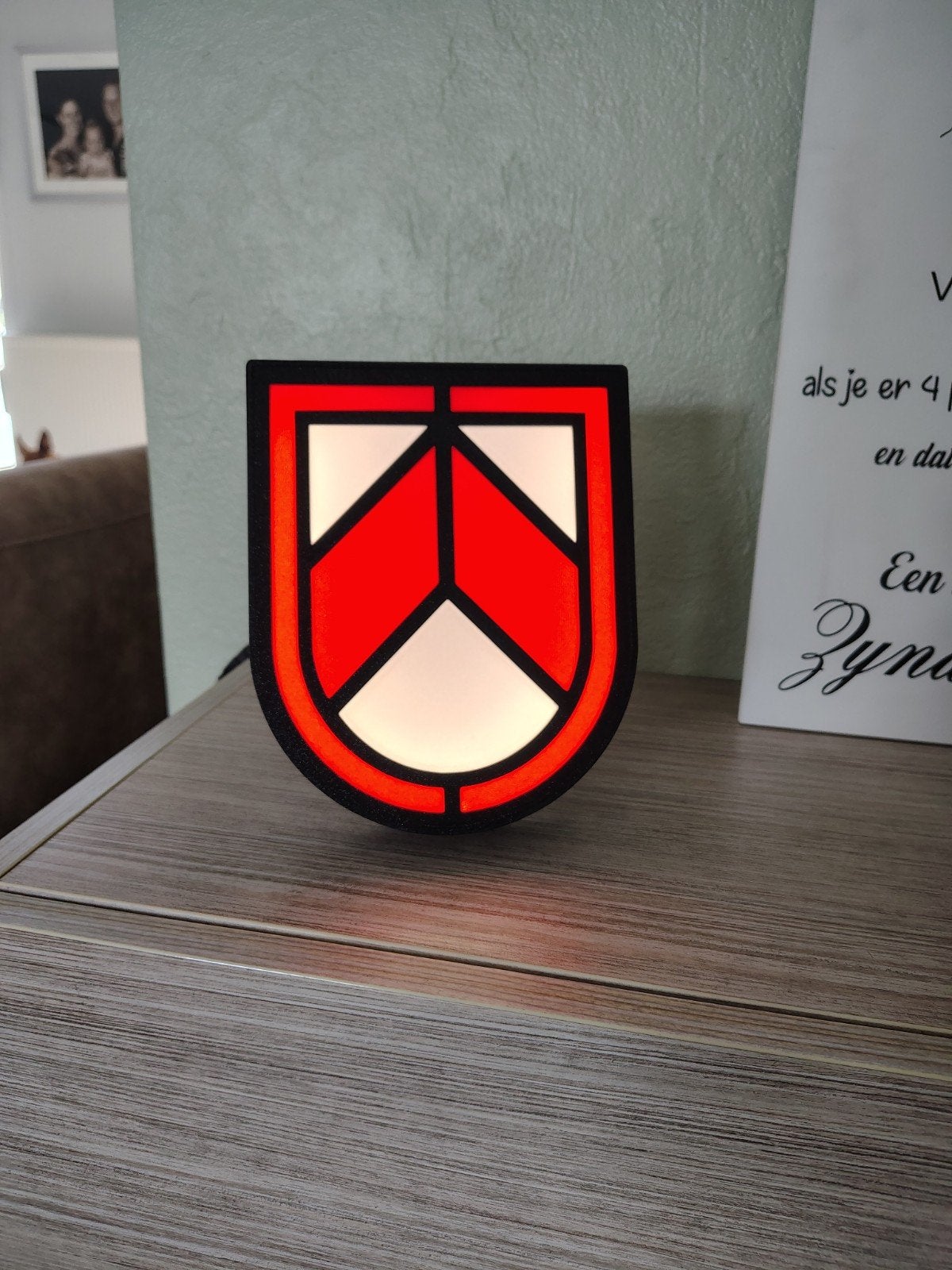 Leuke 3D geprinte Omer LED lamp met USB kabel, Ophalen of Verzenden, Nieuw, Modern, 3D geprint, Decoratief