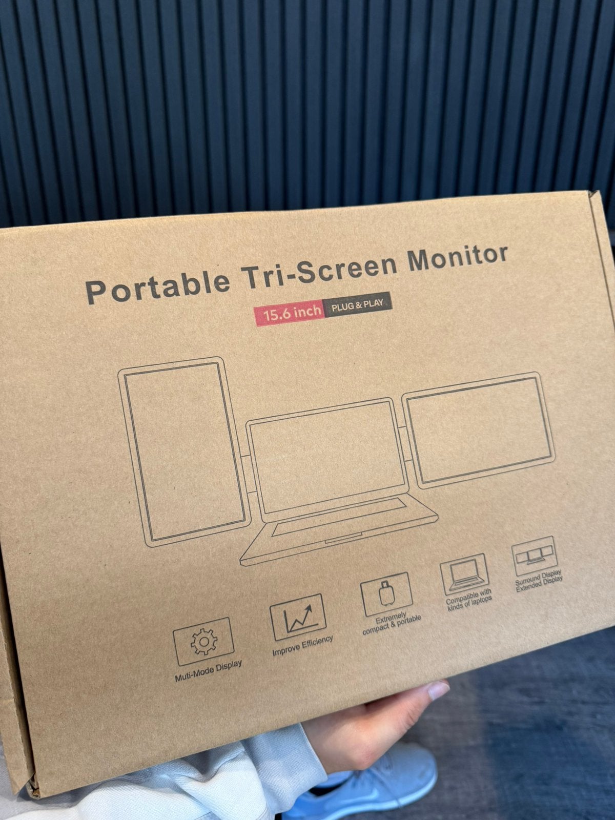 Portable Dual Screen Laptop Monitors, HDMI, Full HD, Ophalen of Verzenden, Zo goed als nieuw