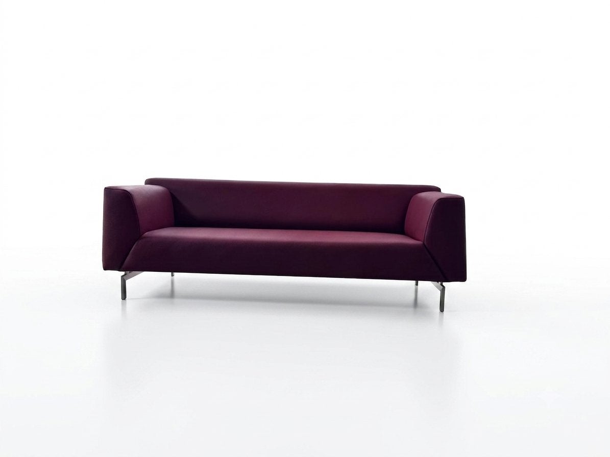 Rolf Benz Linea 2,5 zits bank in leer, Huis en Inrichting, Gebruikt, Driepersoons, Ophalen of Verzenden, 200 tot 250 cm