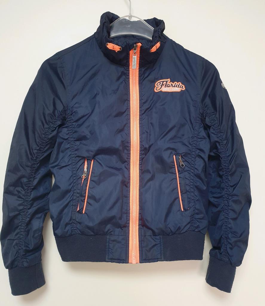 Zomerjas donker blauw met fel oranje, meiden - Maat 140-146, Persival, Gebruikt, Meisje, Ophalen of Verzenden