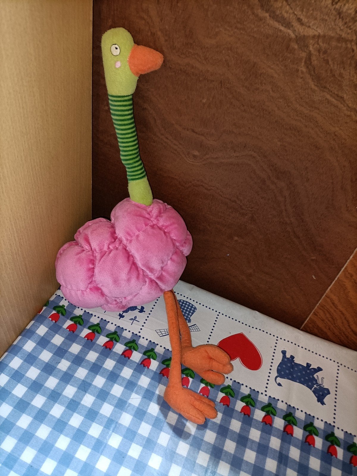 Ikea roze struisvogel Barnslig struts knuffel 44 cm groot, Ophalen of Verzenden, Zo goed als nieuw, Overige typen