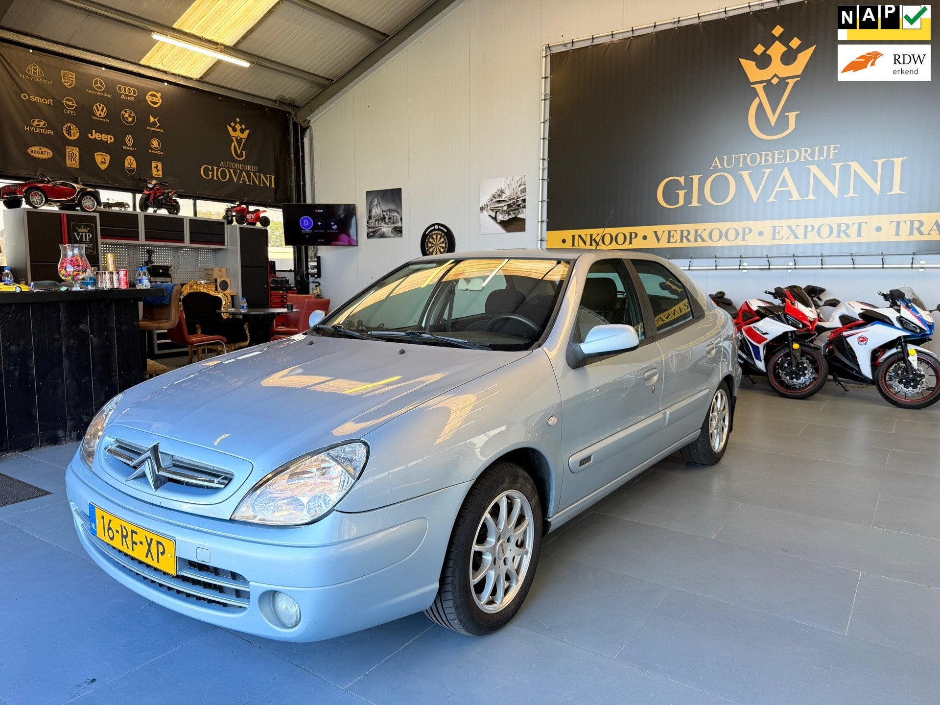 Citroen Xsara 1.6i-16V Différence 2 INRUIL MOGELIJK, Voorwielaandrijving, 1116 kg, 4 cilinders, Blauw