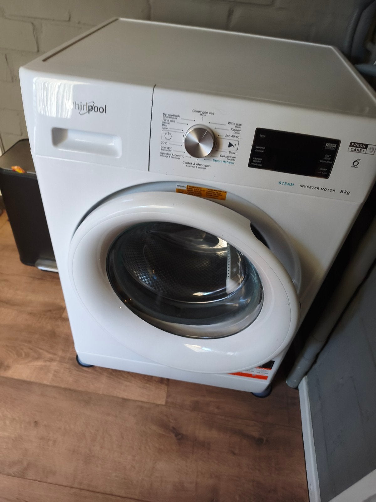 Whirlpool Wasmachine 8 kg - FreshCare+ Inverter Motor, Ophalen