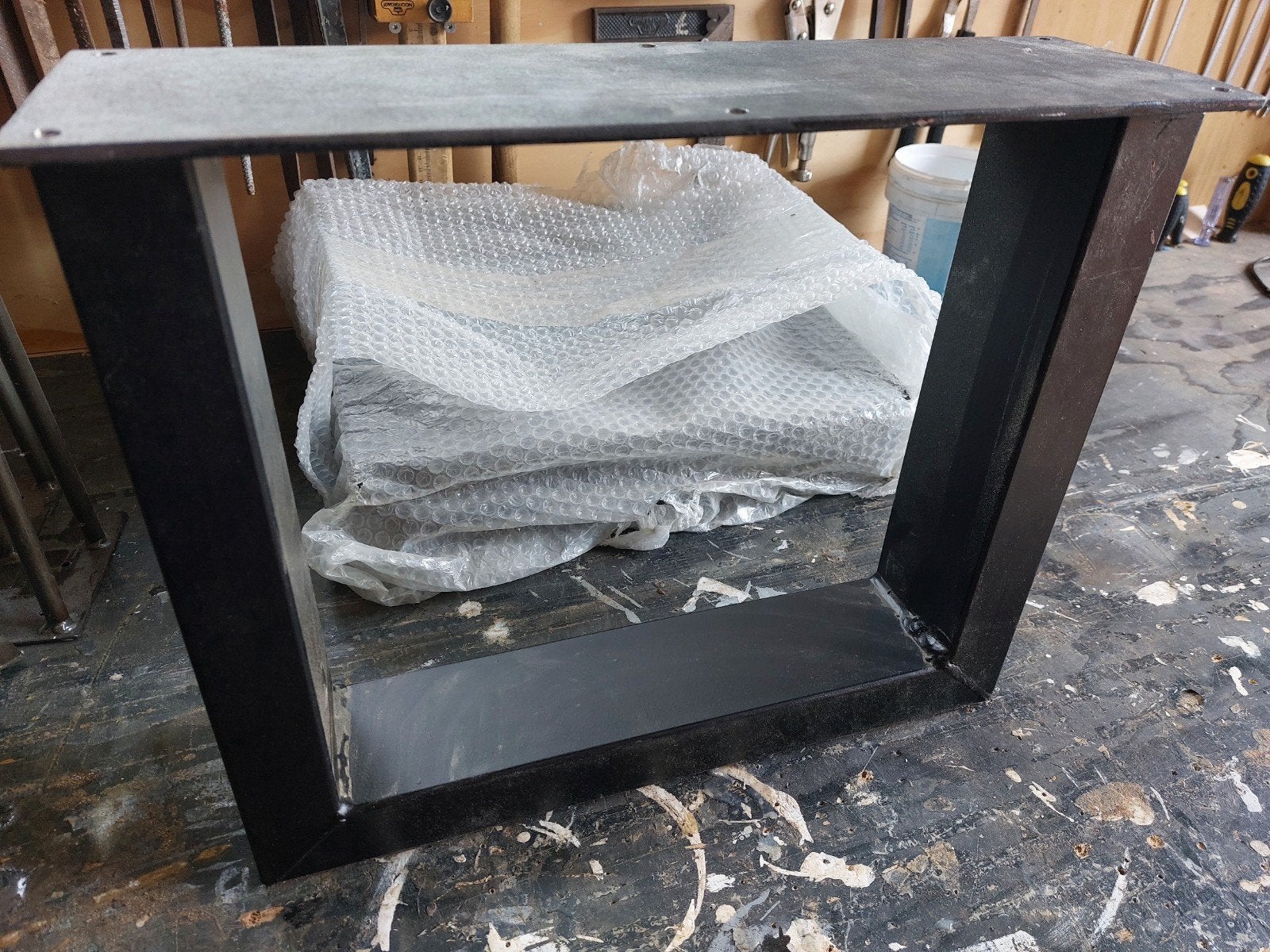 Metalen Tafelpoot - Zwart, Stevig en Modern Design, Tafelpoot, Minder dan 50 cm, Nieuw, Minder dan 50 cm