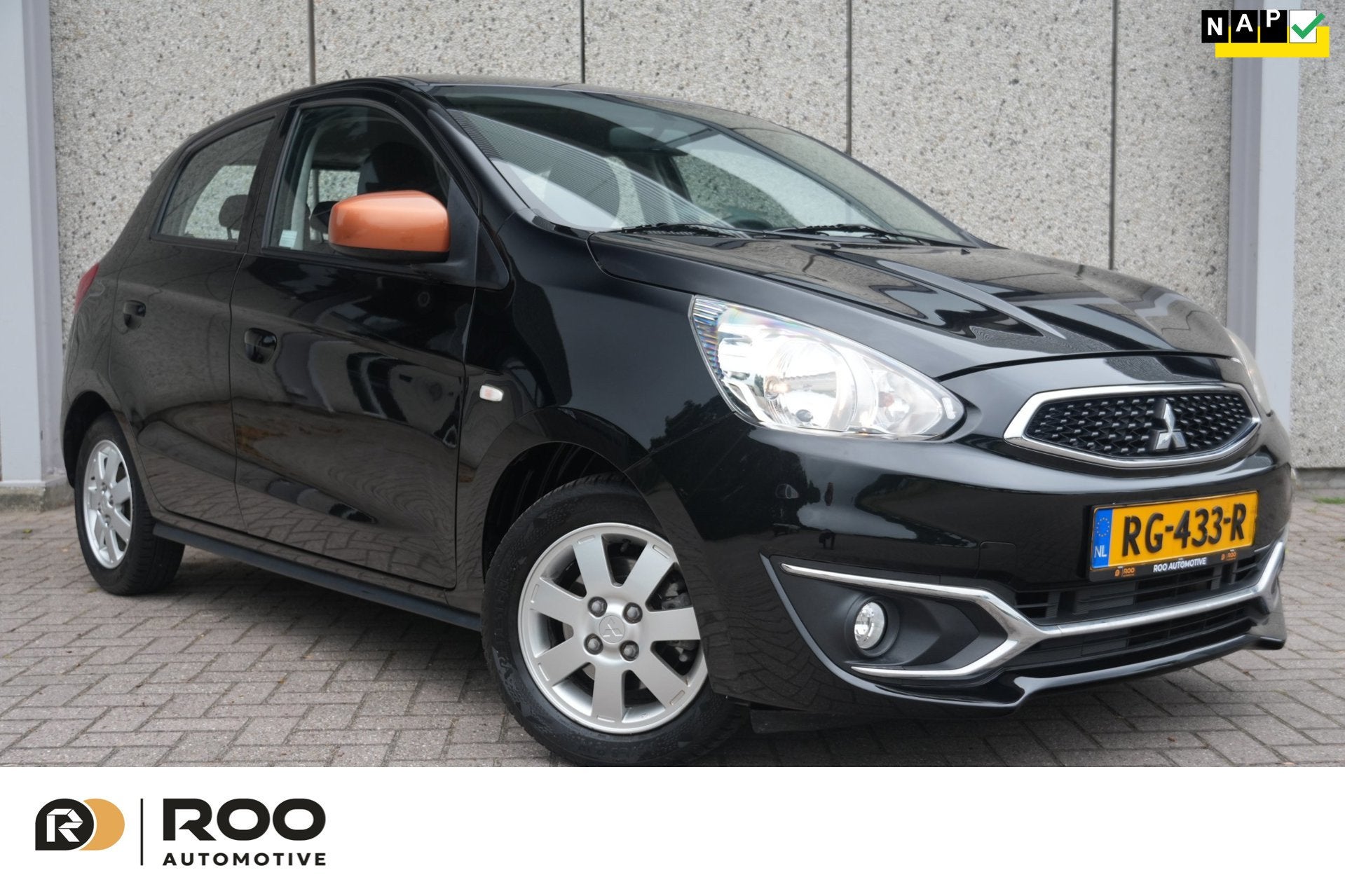 Mitsubishi Space Star 1.0 Cool+ Nieuwe APK, Lage KM, Airco,, Auto's, Mitsubishi, Voorwielaandrijving, Gebruikt, Euro 6, Zwart