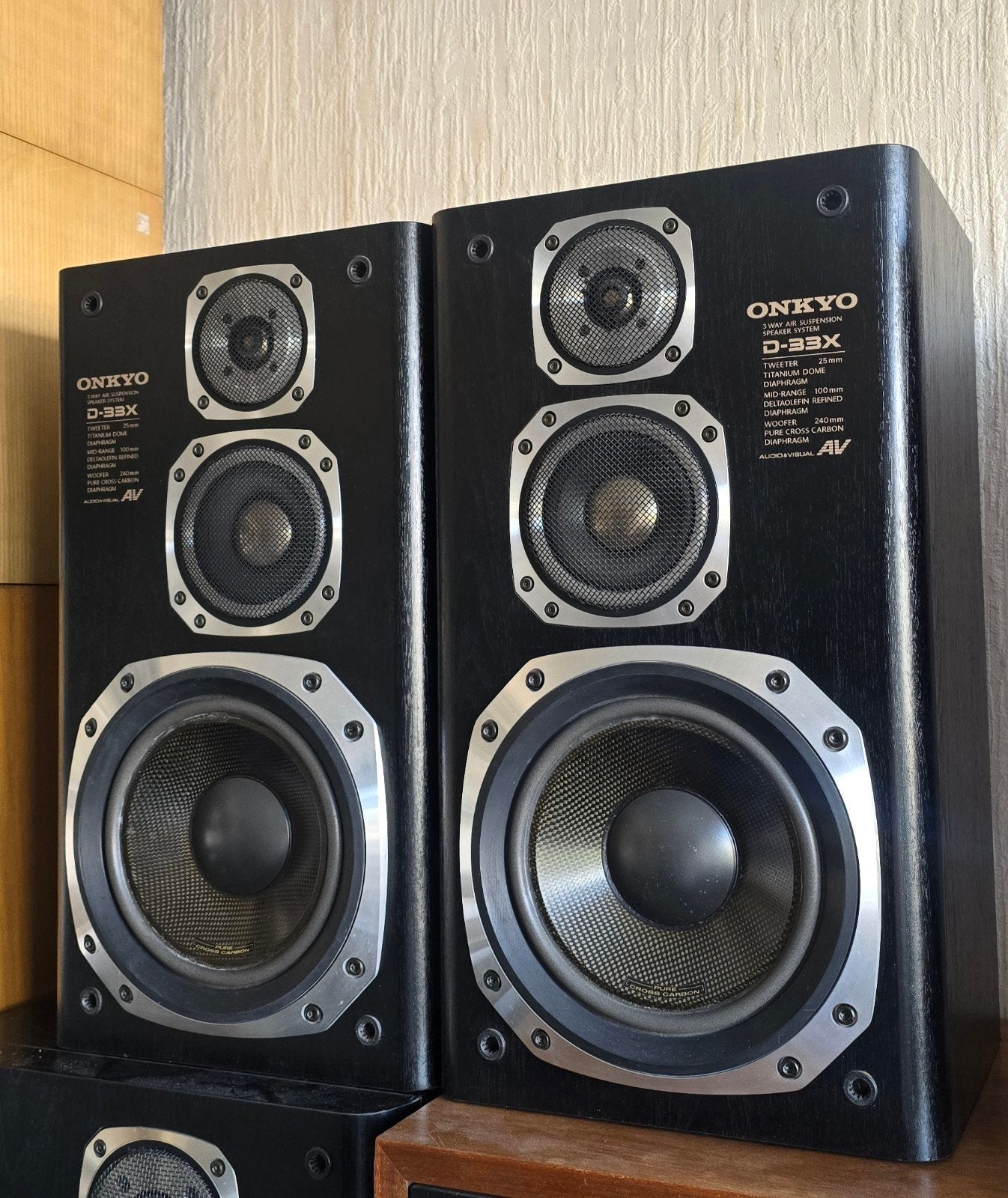 Onkyo D-33X Speakerset - Krachtig Geluid, Gebruikt, Speakerset, Ophalen of Verzenden, 60 tot 120 watt
