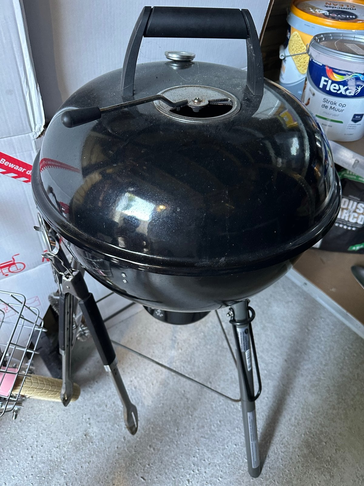 BBQ chelsea 480c met houtskool en accessoires, Tuin en Terras, Gasbarbecues, Ophalen, Gebruikt