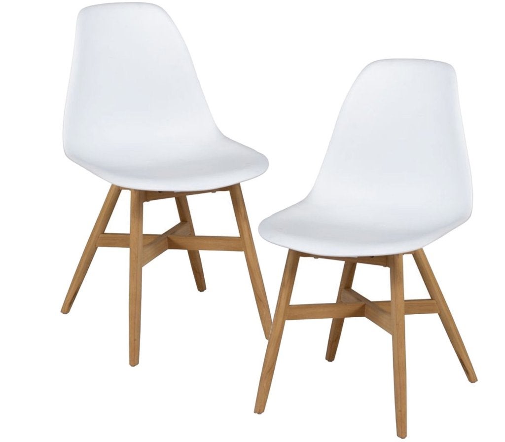 Exotan Lotus Chair White - set van 6 stuks, Ophalen, Zo goed als nieuw, Kunststof