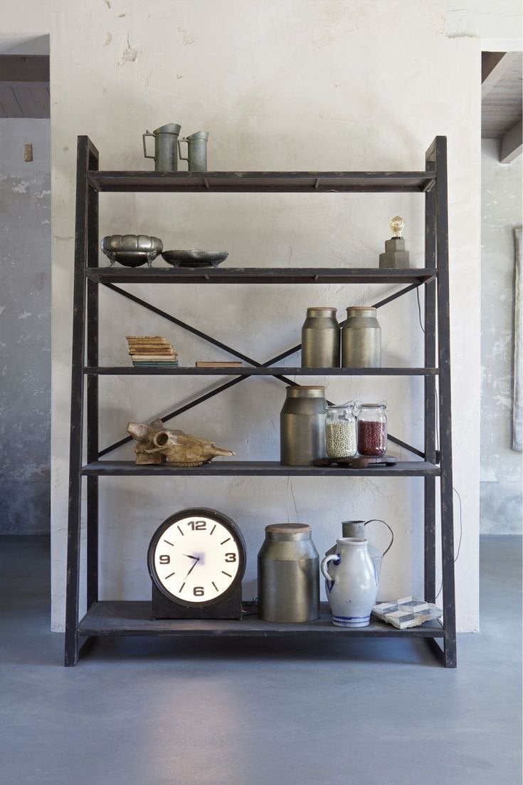 BePureHome Splurge Rek / wandkast - Metaal - Zwart