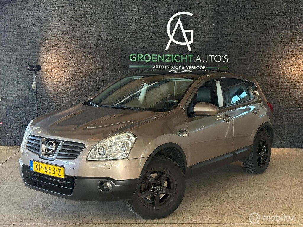 Nissan Qashqai 2.0 Tekna 4WD, Auto's, Nissan, Gebruikt, 4 cilinders, Bruin, Leder