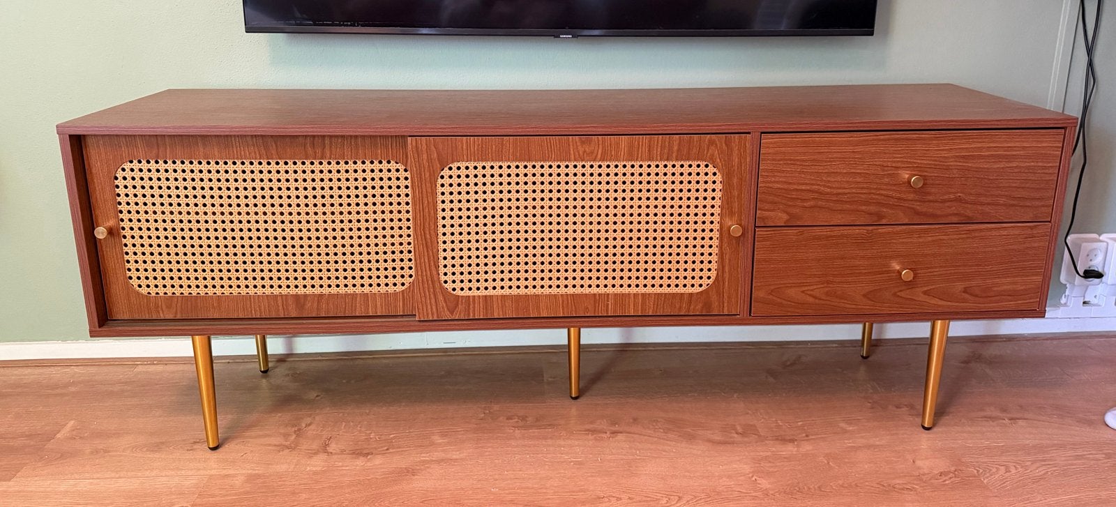 Retro TV meubel, Huis en Inrichting, Kasten | Televisiemeubels, Ophalen, 150 tot 200 cm, Zo goed als nieuw, Minder dan 100 cm