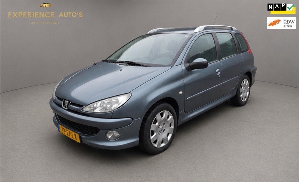 Peugeot 206 SW 1.4-16V Air-line 3 AIRCO/CRUISE/TREKHAAK, Auto's, Peugeot, Voorwielaandrijving, 15 km/l, 4 cilinders, Origineel Nederlands