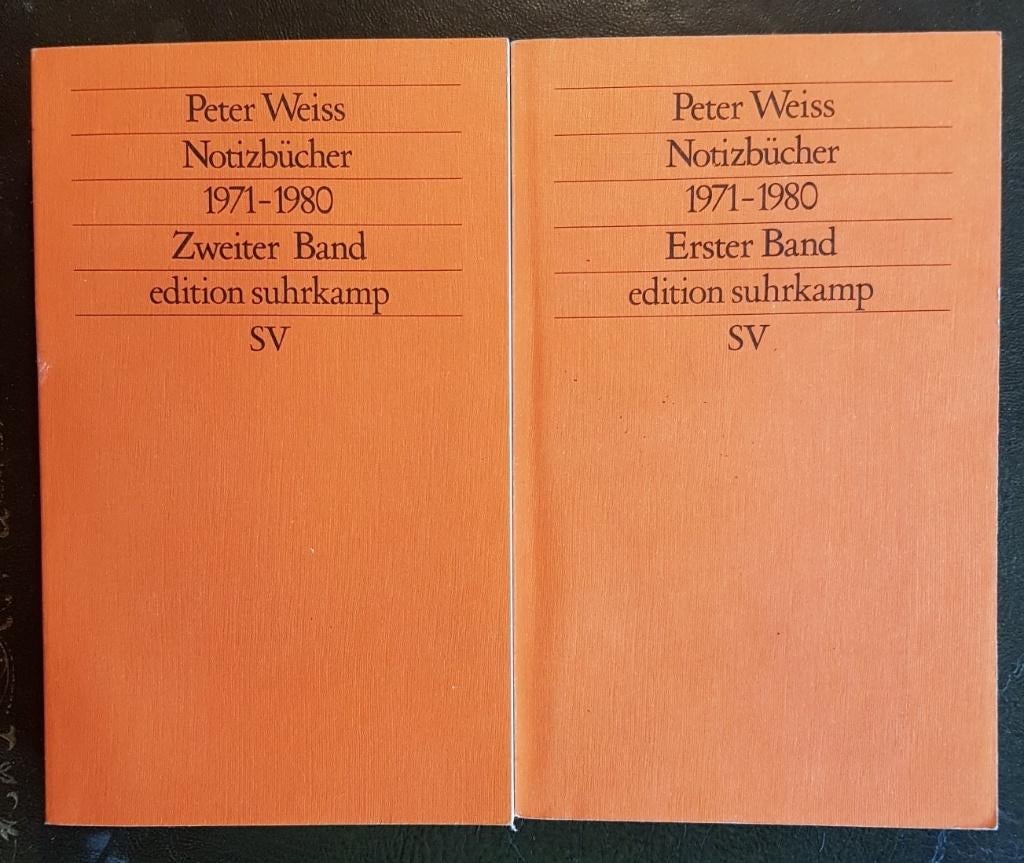 Peter Weiss - Notizbücher, Ophalen of Verzenden, Zo goed als nieuw