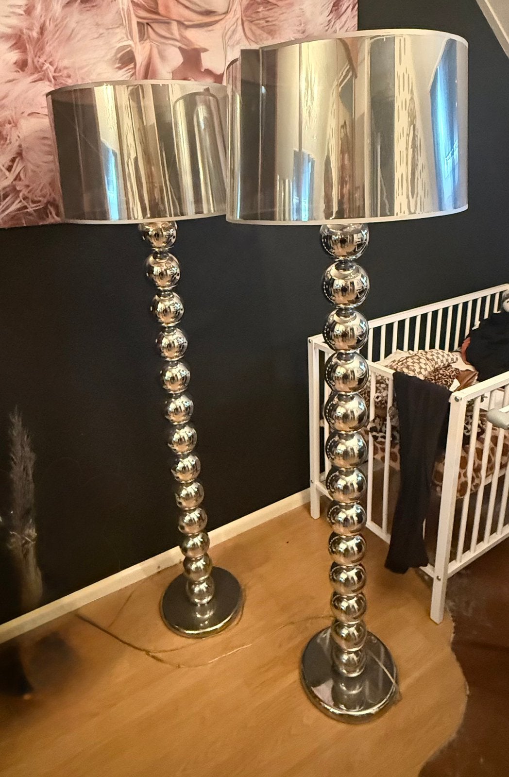Eric Kuster style Bollenlamp 2x, Huis en Inrichting, Lampen | Vloerlampen, Ophalen, Gebruikt, 100 tot 150 cm