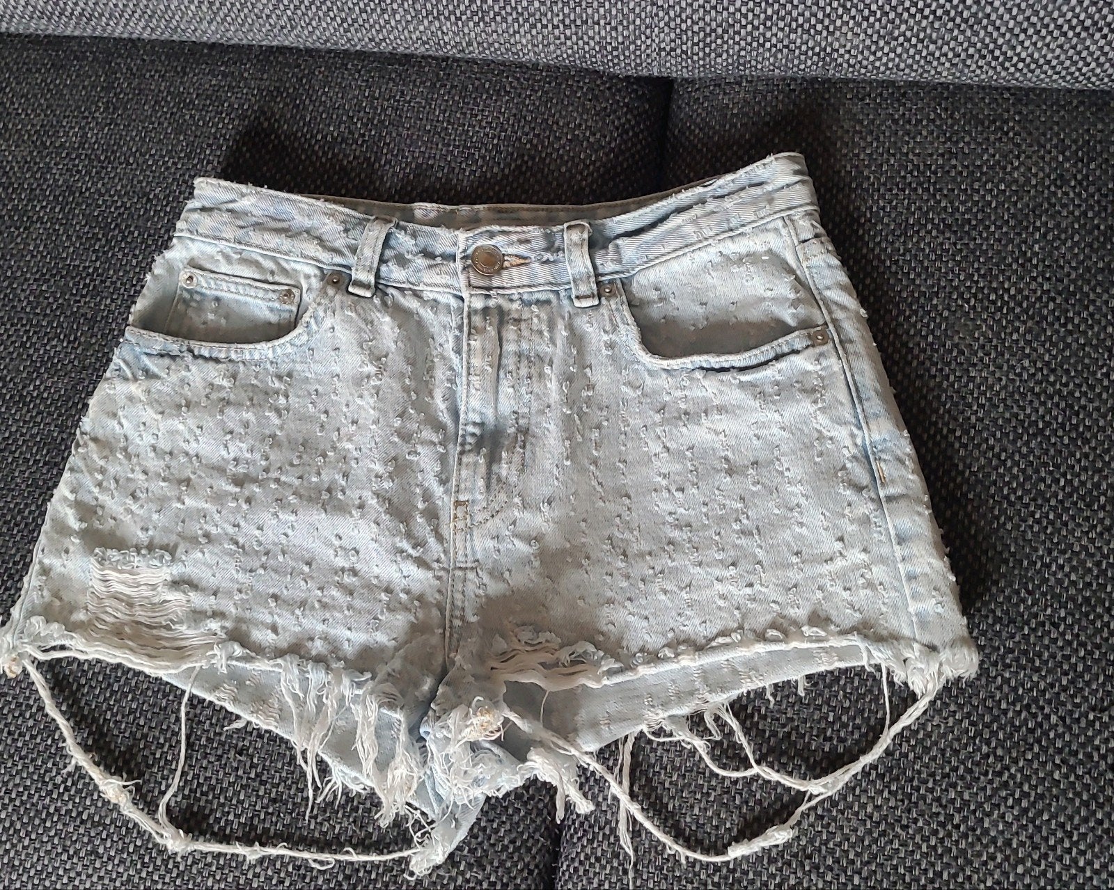 FB sister sunset chaser M korte spijkerbroek, Kleding | Dames, Ophalen of Verzenden, Zo goed als nieuw, Blauw, W28 - W29 (confectie 36)