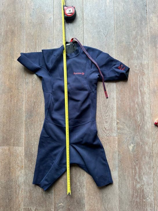 Olayan Zwempak/Wetsuit maar 176 - Donkerblauw, Watersport en Boten, Watersportkleding, Ophalen of Verzenden, Zo goed als nieuw