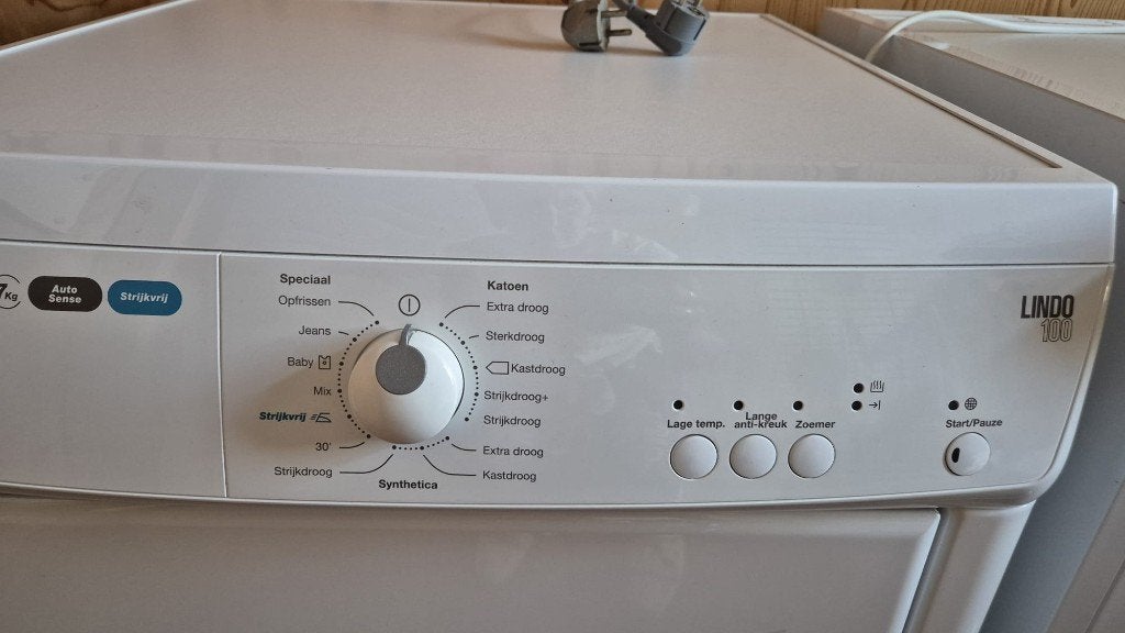 Zanussi Lindo 100 ZTE7101PZ droger - weinig gebruikt, Ophalen, 6 tot 8 kg, Luchtafvoer, Zo goed als nieuw