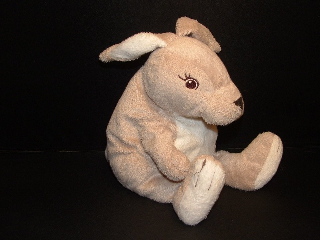 IKEA KONIJN GOSIG KANIN VELOURS LICHTGRIJS MET WITTE, Ophalen of Verzenden, Nieuw, Overige typen