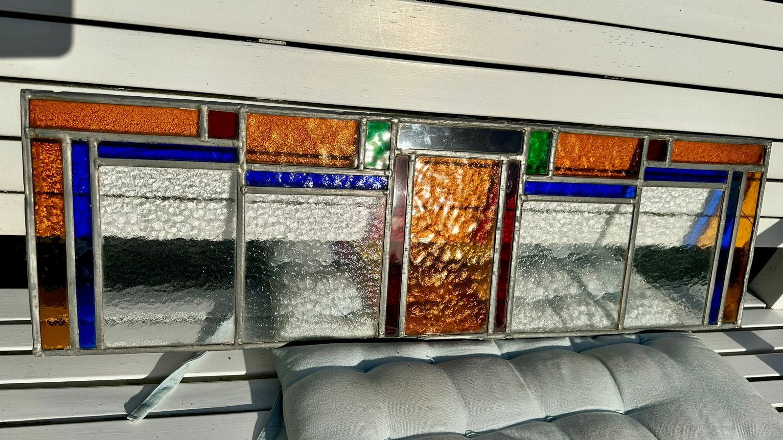 Glas in lood, Doe-het-zelf en Verbouw, Glas en Ramen, Ophalen, Gebruikt, Minder dan 80 cm, Glasplaat