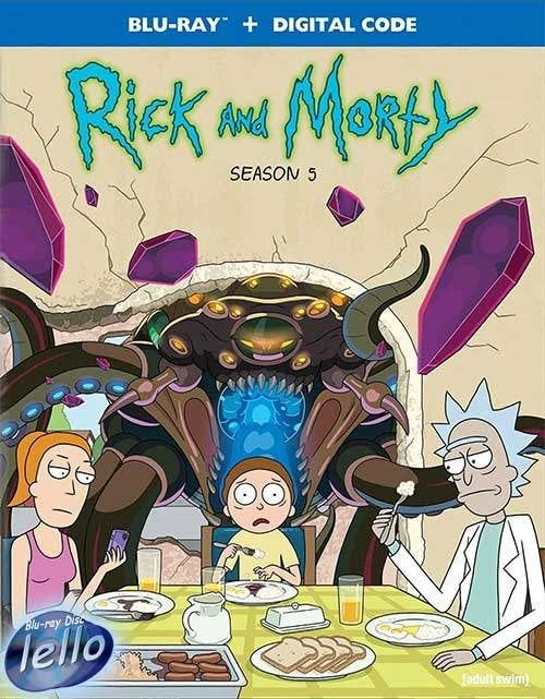 Blu-ray: Rick and Morty, Seizoen 5, 10 Eps (2021) US NLO, Ophalen of Verzenden, Nieuw in verpakking, Tv en Series