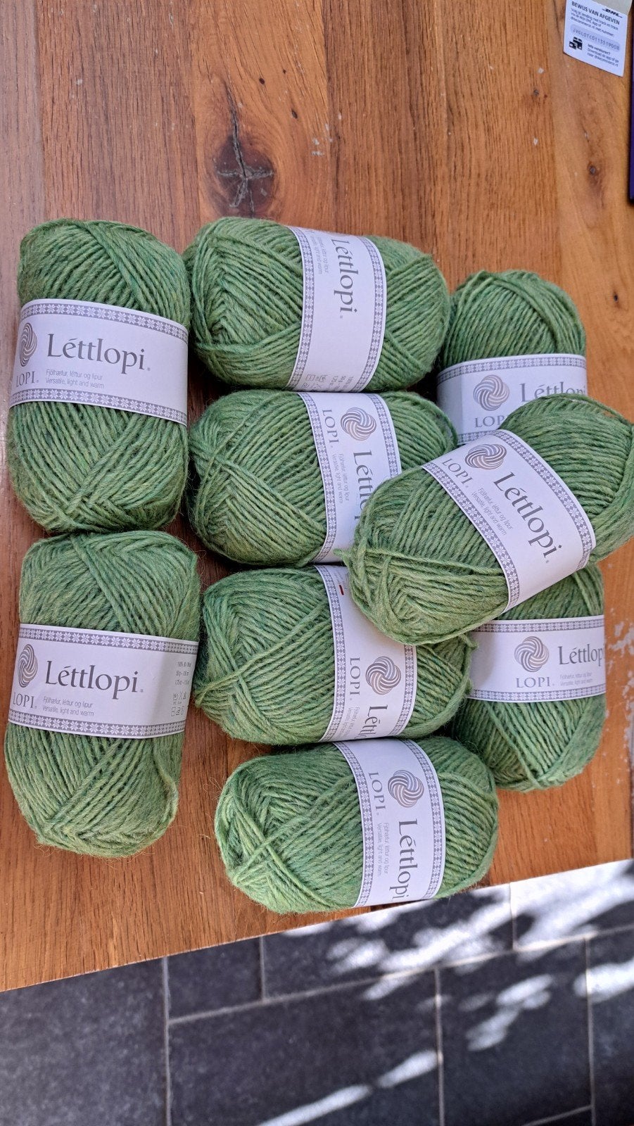 9 bollen Lopi Lettlopi wol - Groen (Kleur 1406), Info@istex.is, Istex, Breien of Haken, Nieuw