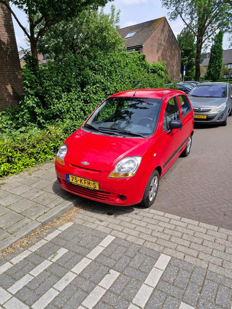 Chevrolet Matiz 0.8 2009 Rood MET AIRCO, Voorwielaandrijving, Origineel Nederlands, Particulier, 3 cilinders
