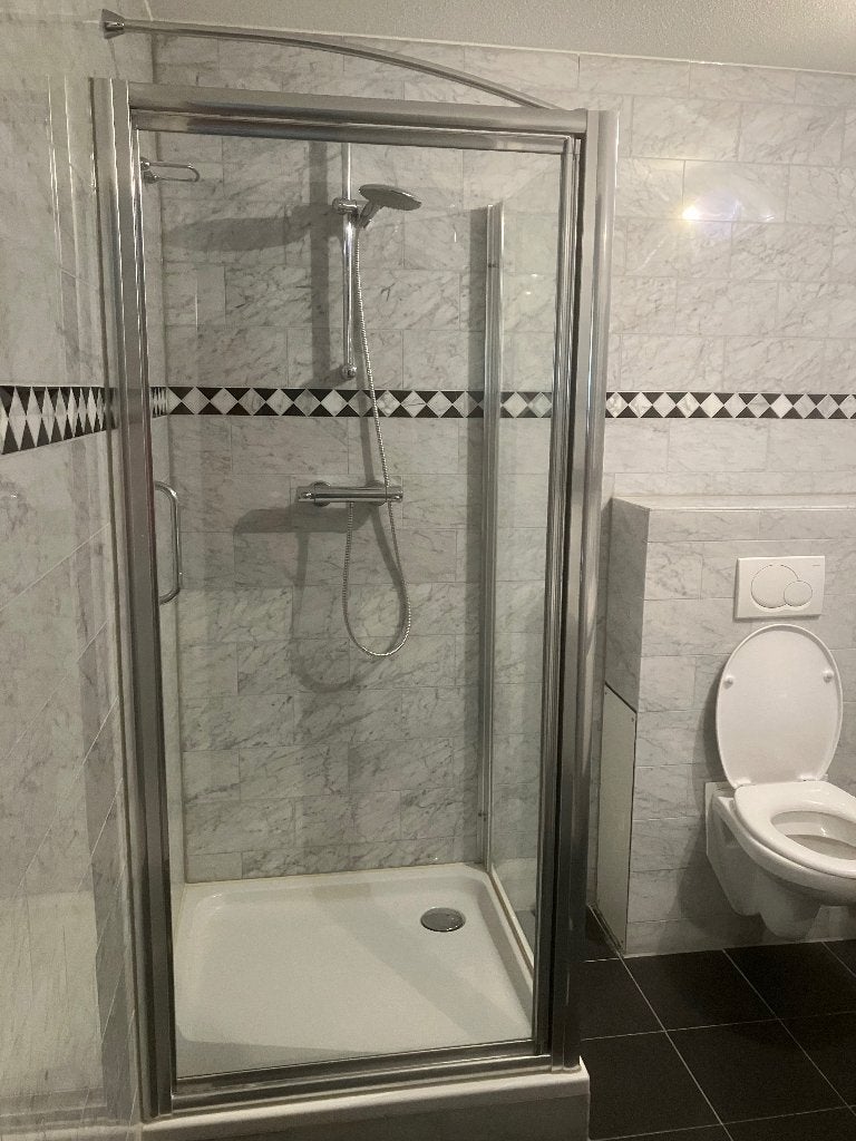 douchedeur met zijwand, Ophalen, Zo goed als nieuw, Glas, Douche