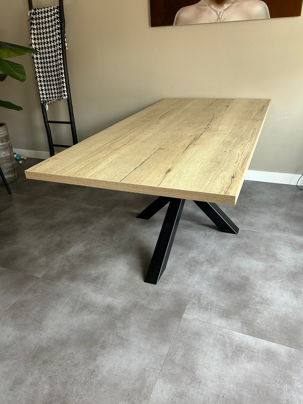 Eettafel, Huis en Inrichting, Tafels | Eettafels, Ophalen, Gebruikt, 50 tot 100 cm, 150 tot 200 cm