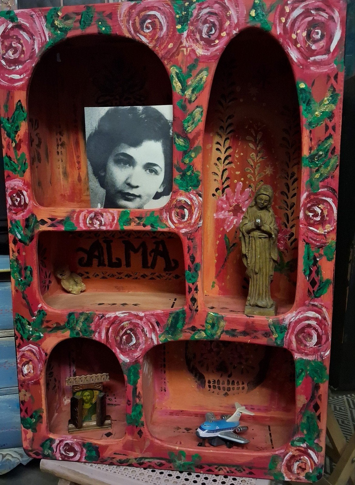 Mexicaans/Huisaltaar/Altaarkastje/Retablo, Ophalen of Verzenden