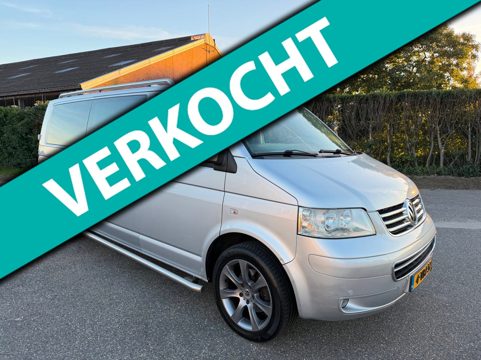 Volkswagen Transporter 2.5 TDI 174PK AUT. L2H1 DC MARGE, Gebruikt, Zwart, Volkswagen, Bedrijf