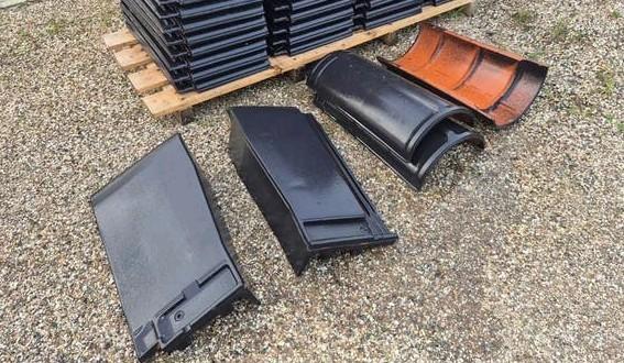 Nelskamp Nibra G10 dakpannen, Ophalen, Steen of Klei, Zwart, Nieuw