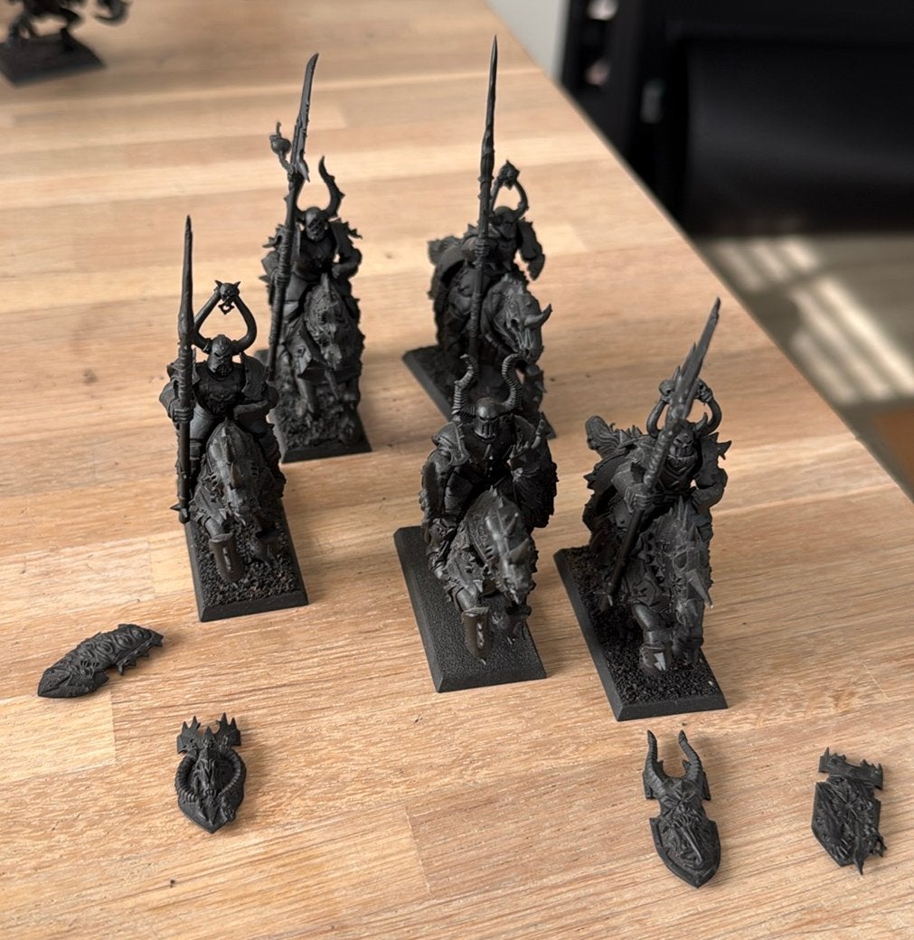 Warhammer 5x Chaos Knights #2, Hobby en Vrije tijd, Wargaming, Ophalen of Verzenden, Zo goed als nieuw, Warhammer