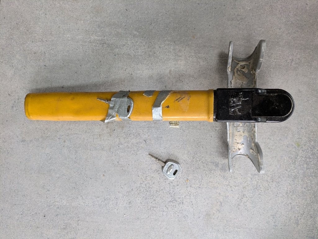 Mechanisch stuurslot / stuurklem voor diefstalbeveiliging, Auto diversen, Ophalen of Verzenden, Gebruikt