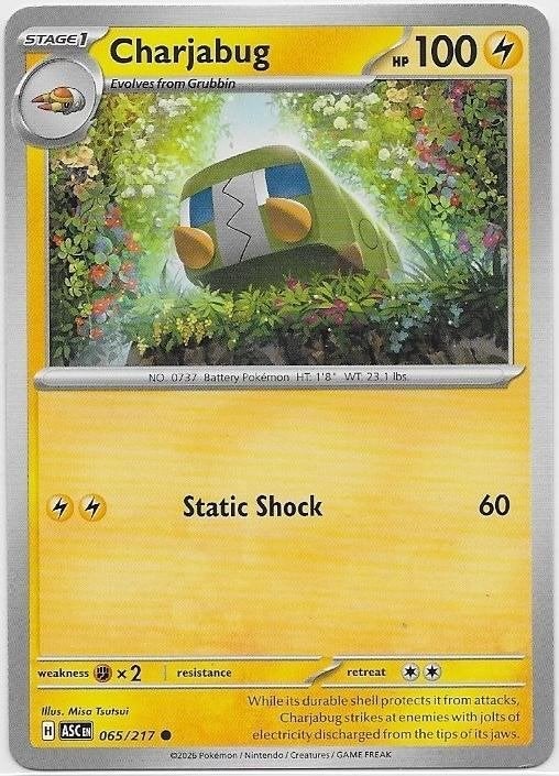 Ascended Heroes,  Charjabug [common] 65/217, Verzenden, Nieuw, Losse kaart