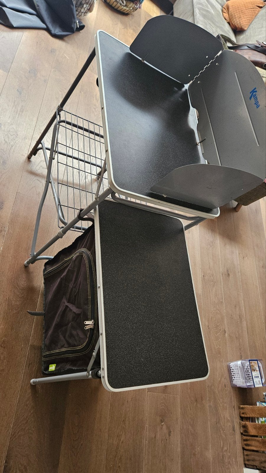 Kampa Opvouwbare Campingkeuken met Opbergvakken, Caravans en Kamperen, Kampeeraccessoires, Ophalen