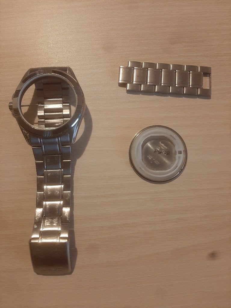 Casio horlogeband, Staal, Polshorloge, Ophalen of Verzenden, Zo goed als nieuw
