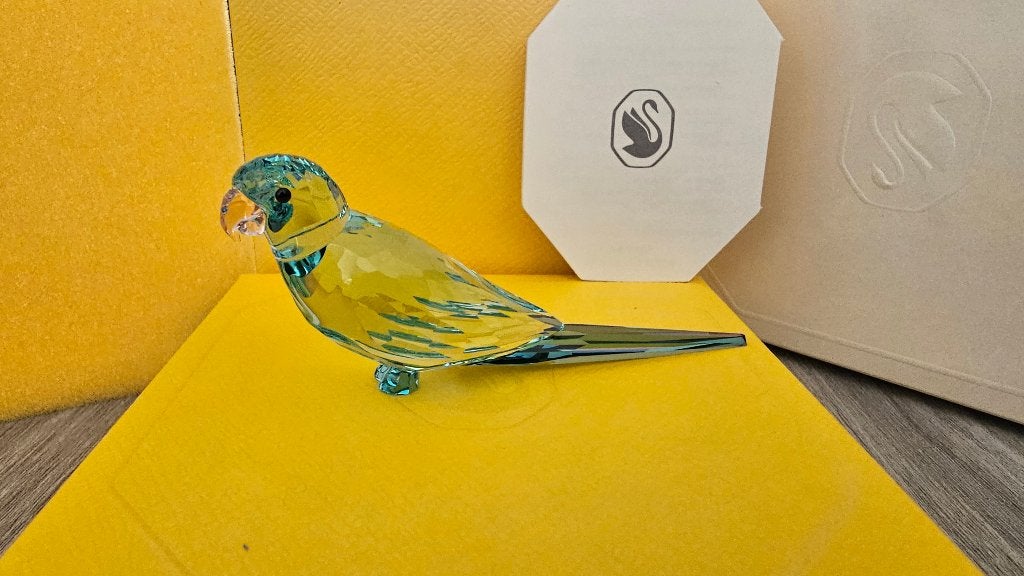 Swarovski Blauwe Parkiet Paco! NIEUW!, Verzamelen, Ophalen of Verzenden, Nieuw, Figuurtje