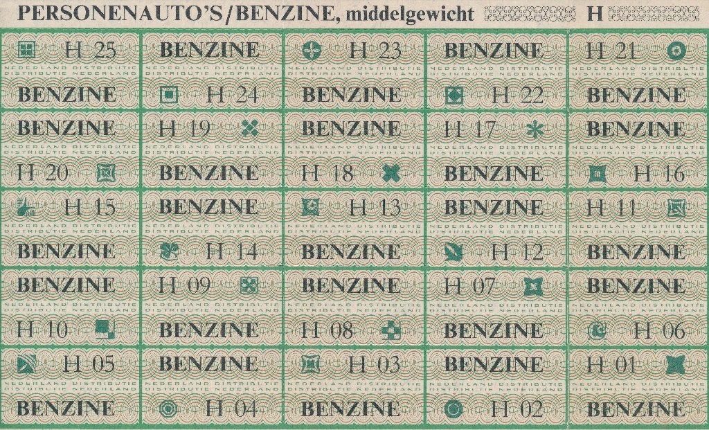 Benzinebonnen Oliecrisis 1973, Verzamelen, Ophalen of Verzenden, Overige typen