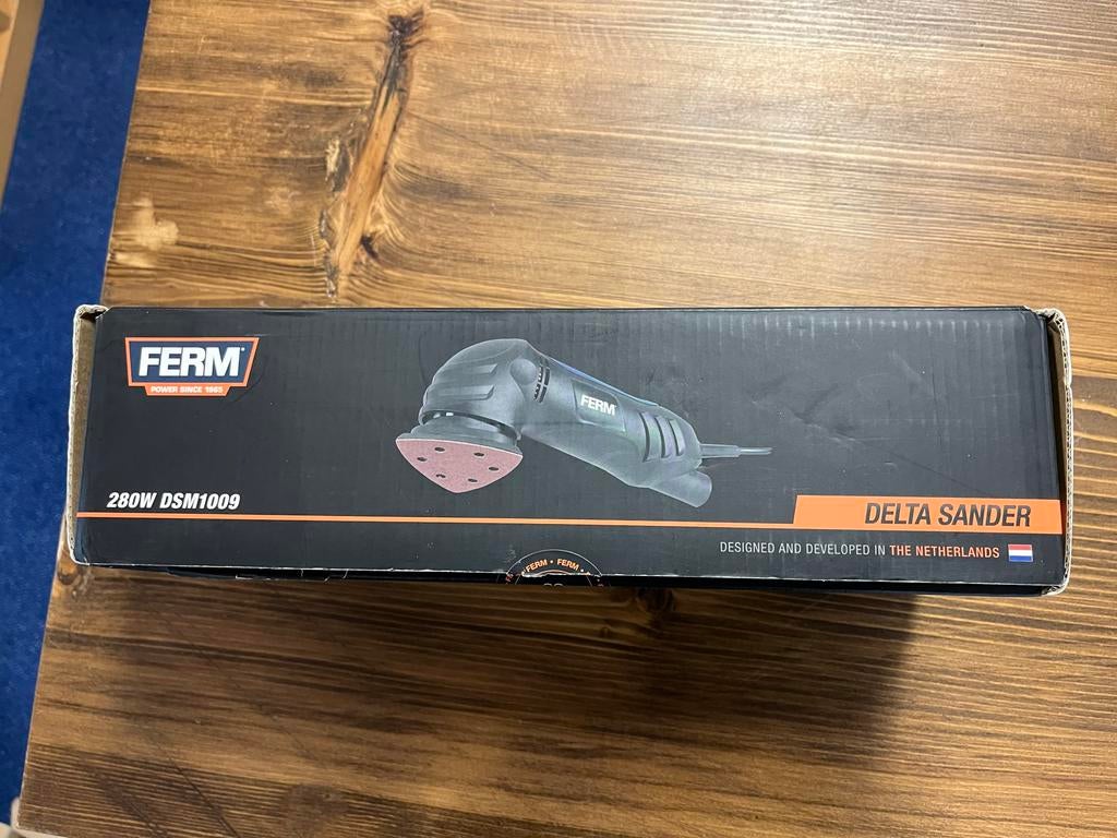 Ferm Delta Schuurmachine 280W DSM1009, Ophalen, Gebruikt, Minder dan 600 watt, Overige typen