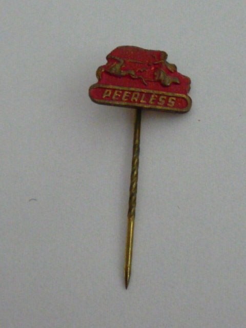 oud metalen speldje - PEERLESS- fietsmerk, Verzamelen, Ophalen of Verzenden, Gebruikt, Overige onderwerpen, Speldje of Pin
