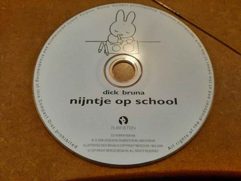 Nijntje op school (cd) Luisterboek VERZENDEN OF OPHALEN, Ophalen, Kuifje, Gebruikt, Overige typen