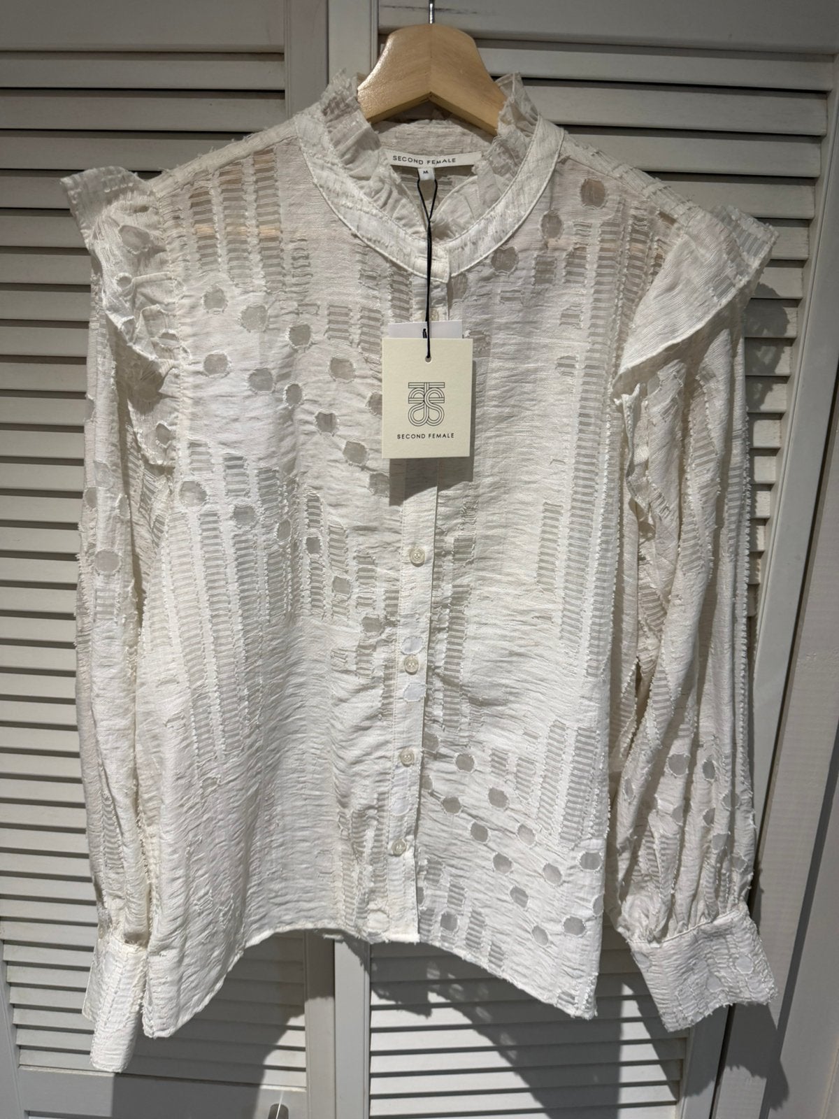 Nieuwe Second Female dames blouse L, Verzenden, Nieuw, Maat 34 (XS) of kleiner, Wit