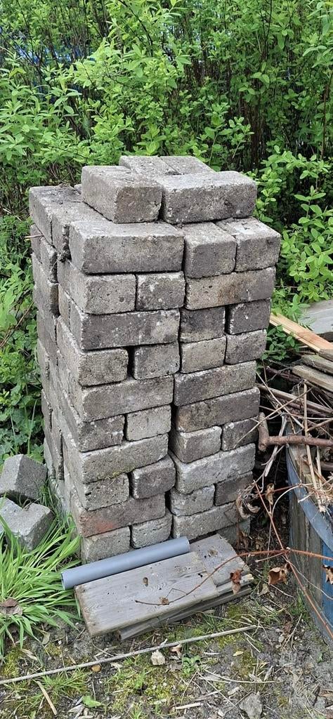 Klinkers Grijs, Tuin en Terras, Tegels en Klinkers, Ophalen, Zo goed als nieuw, Beton, Klinkers