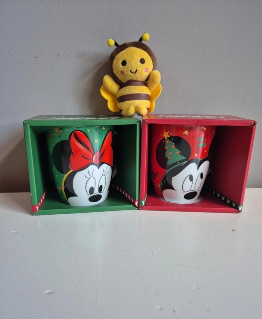 Disney Mickey & Minnie Mouse Kerstmokken Set, Ophalen of Verzenden